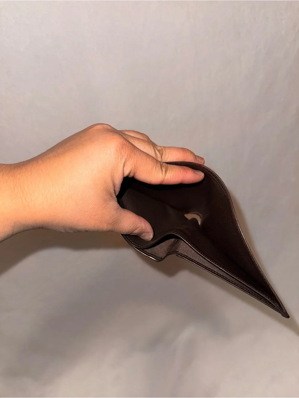 Vintage Loewe Brown Leather Anagram Bifold Wallet